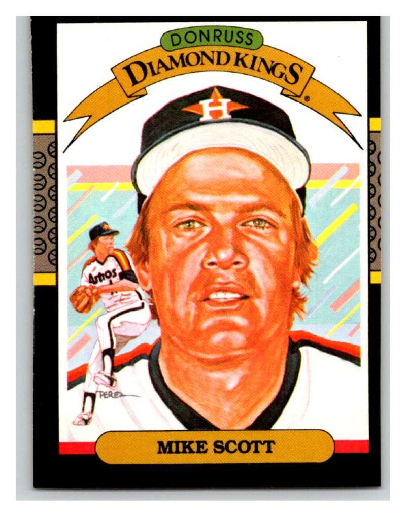 1987 Donruss #18 Mike Scott Astros DK MLB Mint Baseball Image 1