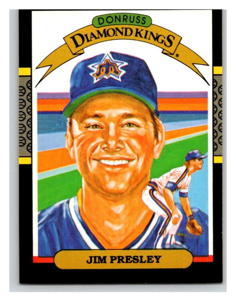 1987 Donruss #23 Jim Presley Mariners DK MLB Mint Baseball Image 1