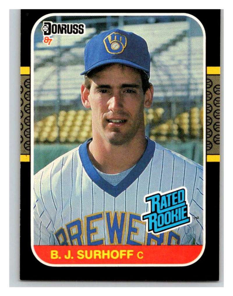 1987 Donruss #28 B.J. Surhoff RC Rookie Brewers MLB Mint Baseball