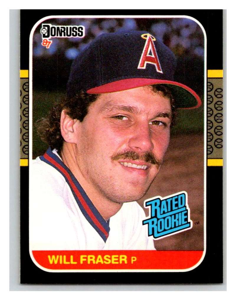 1987 Donruss #40 Willie Fraser RC Rookie Angels MLB Mint Baseball Image 1