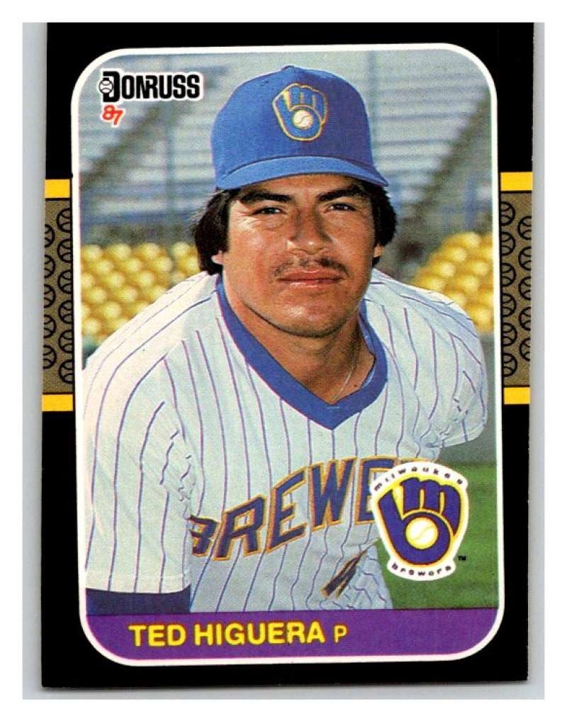 1987 Donruss #49 Teddy Higuera Brewers MLB Mint Baseball