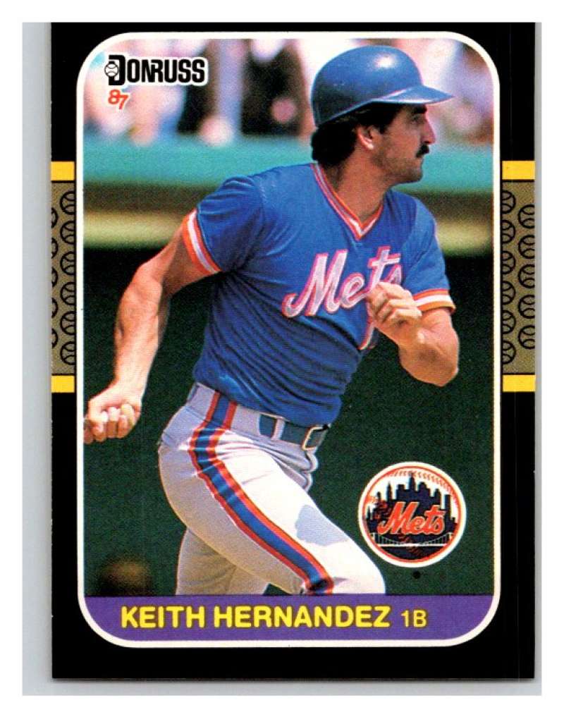 1987 Donruss #76 Keith Hernandez Mets MLB Mint Baseball Image 1