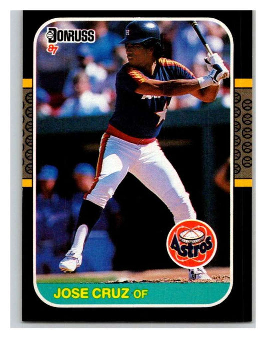 1987 Donruss #85 Jose Cruz Astros MLB Mint Baseball