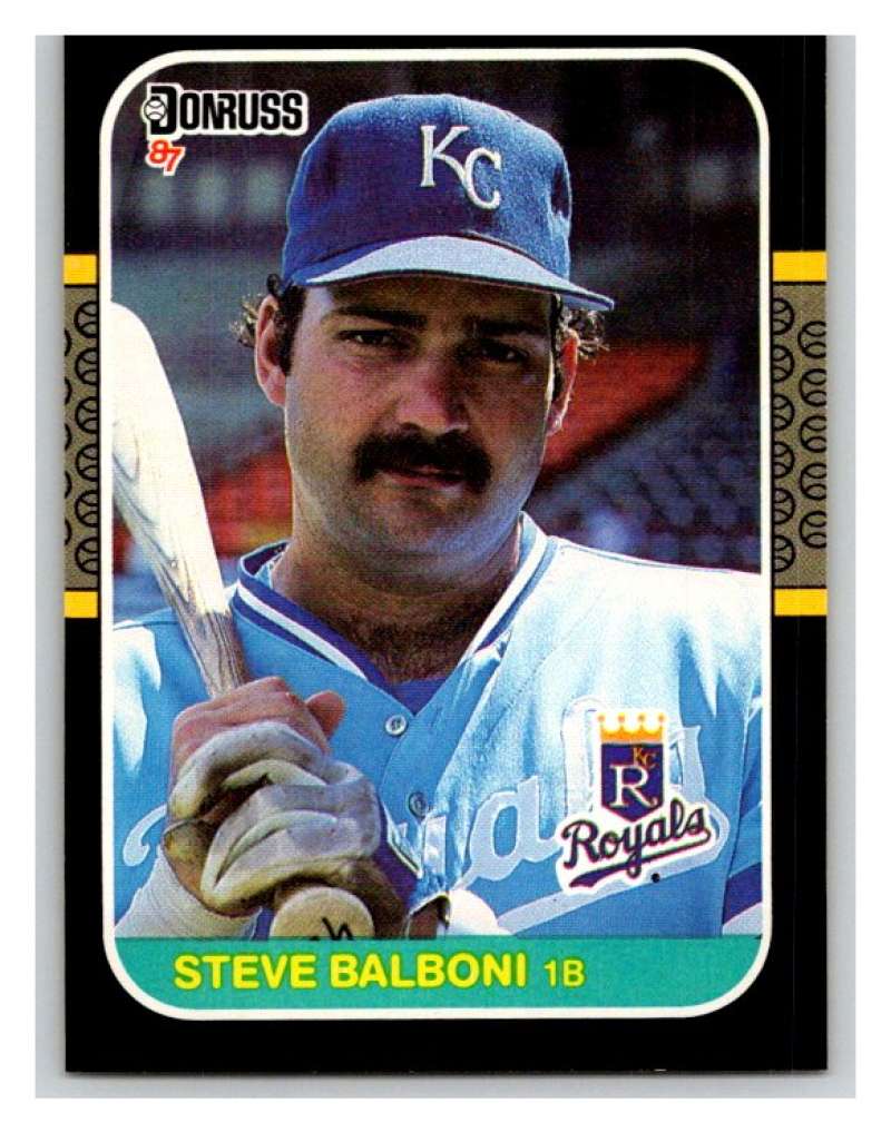 1987 Donruss #102 Steve Balboni Royals MLB Mint Baseball Image 1