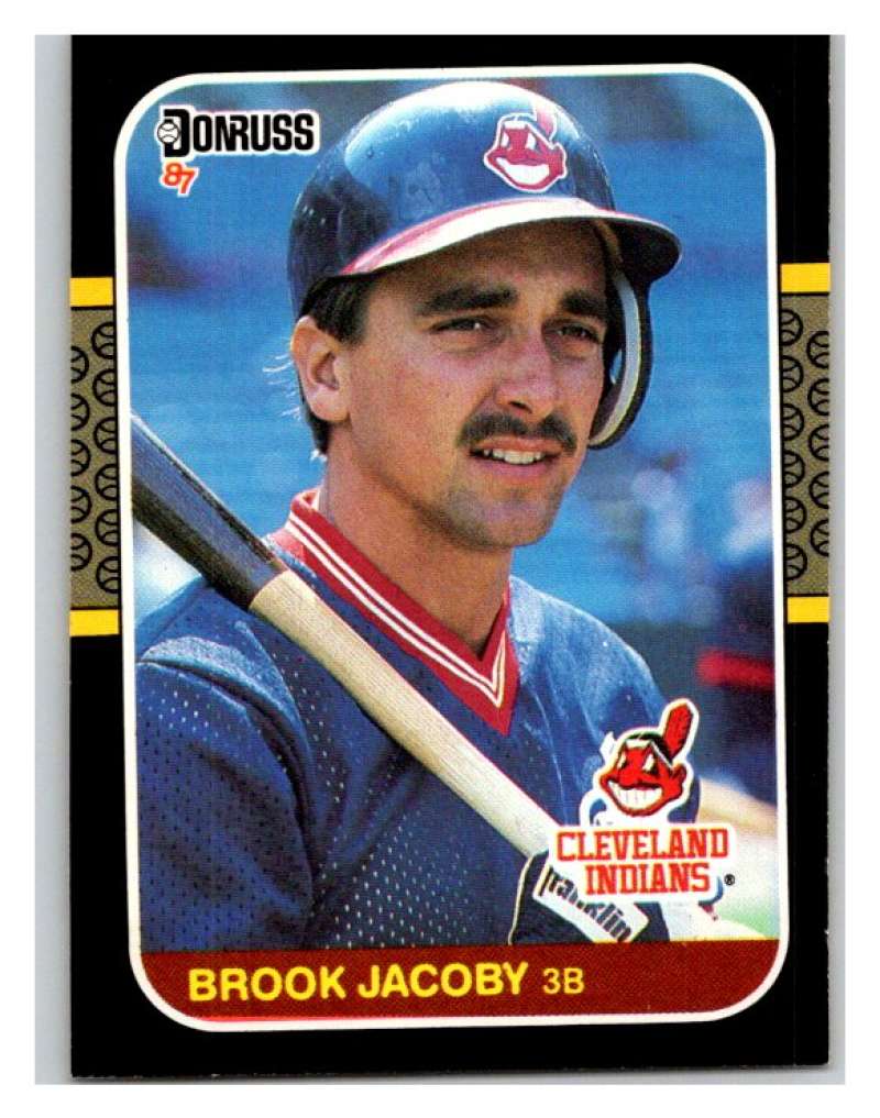 1987 Donruss #104 Brook Jacoby Indians MLB Mint Baseball Image 1