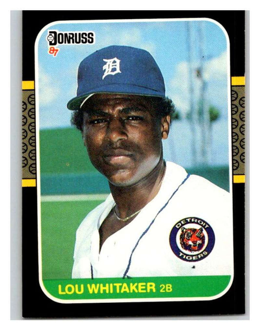 1987 Donruss #107 Lou Whitaker Tigers MLB Mint Baseball