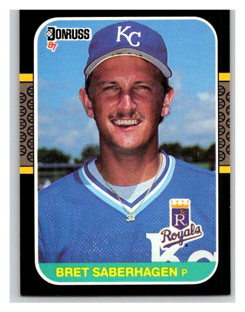 1987 Donruss #132 Bret Saberhagen Royals MLB Mint Baseball Image 1