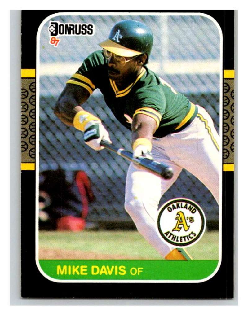 1987 Donruss #133 Mike Davis Athletics MLB Mint Baseball Image 1