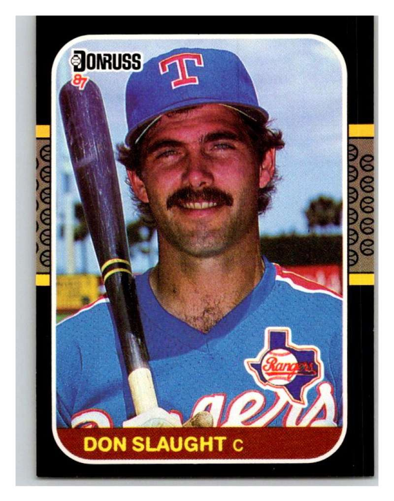 1987 Donruss #136 Don Slaught Rangers MLB Mint Baseball Image 1