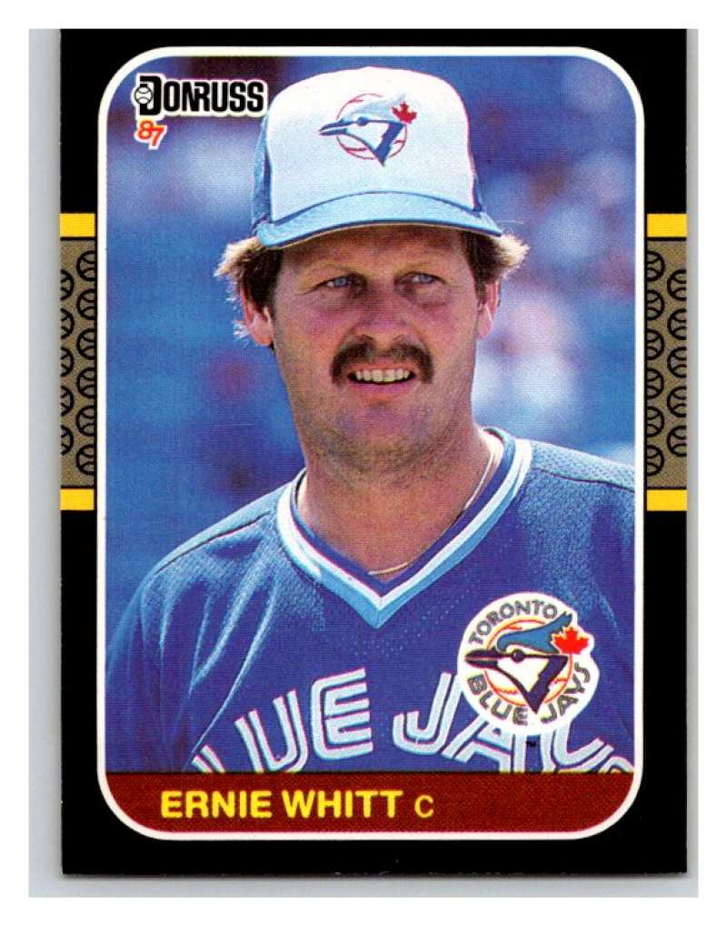 1987 Donruss #148 Ernie Whitt Blue Jays MLB Mint Baseball Image 1