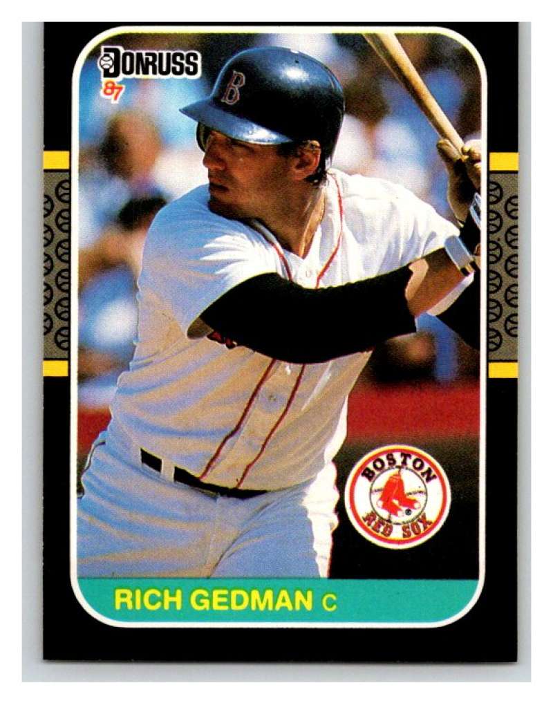 1987 Donruss #153 Rich Gedman Red Sox MLB Mint Baseball Image 1