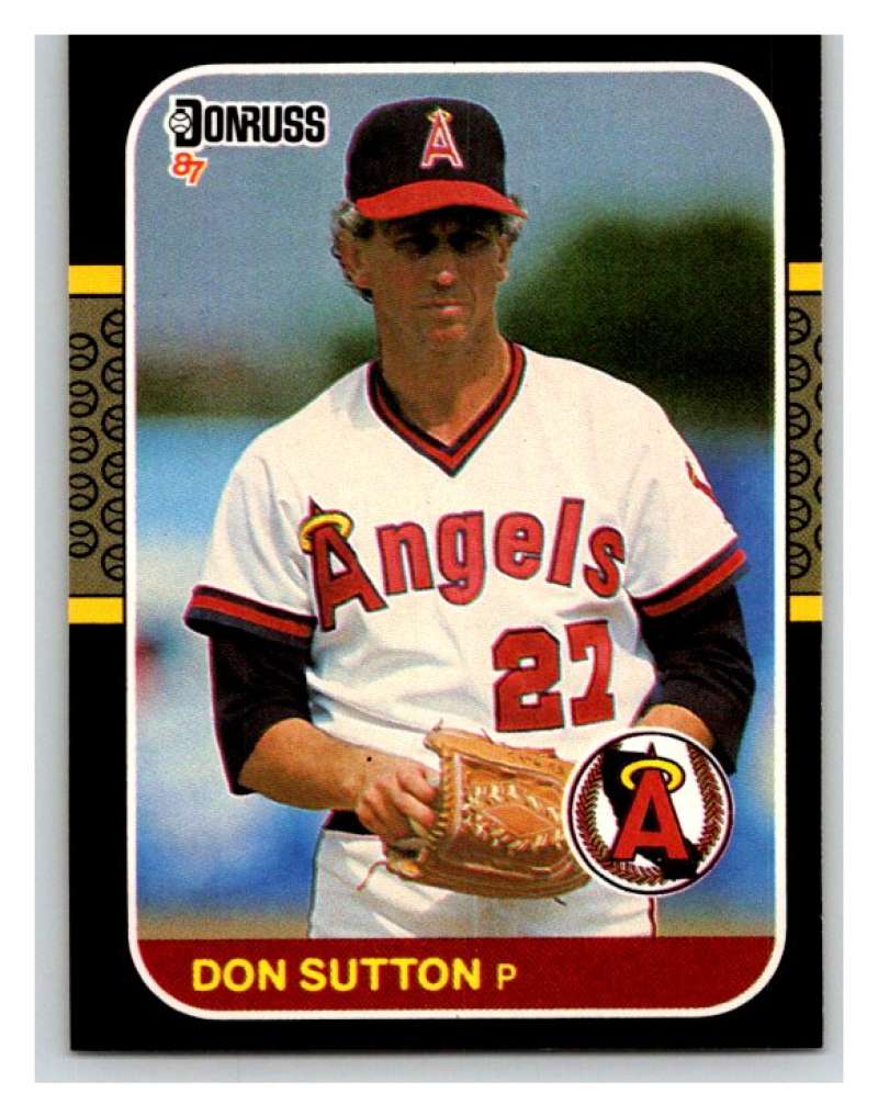 1987 Donruss #181 Don Sutton Angels MLB Mint Baseball Image 1