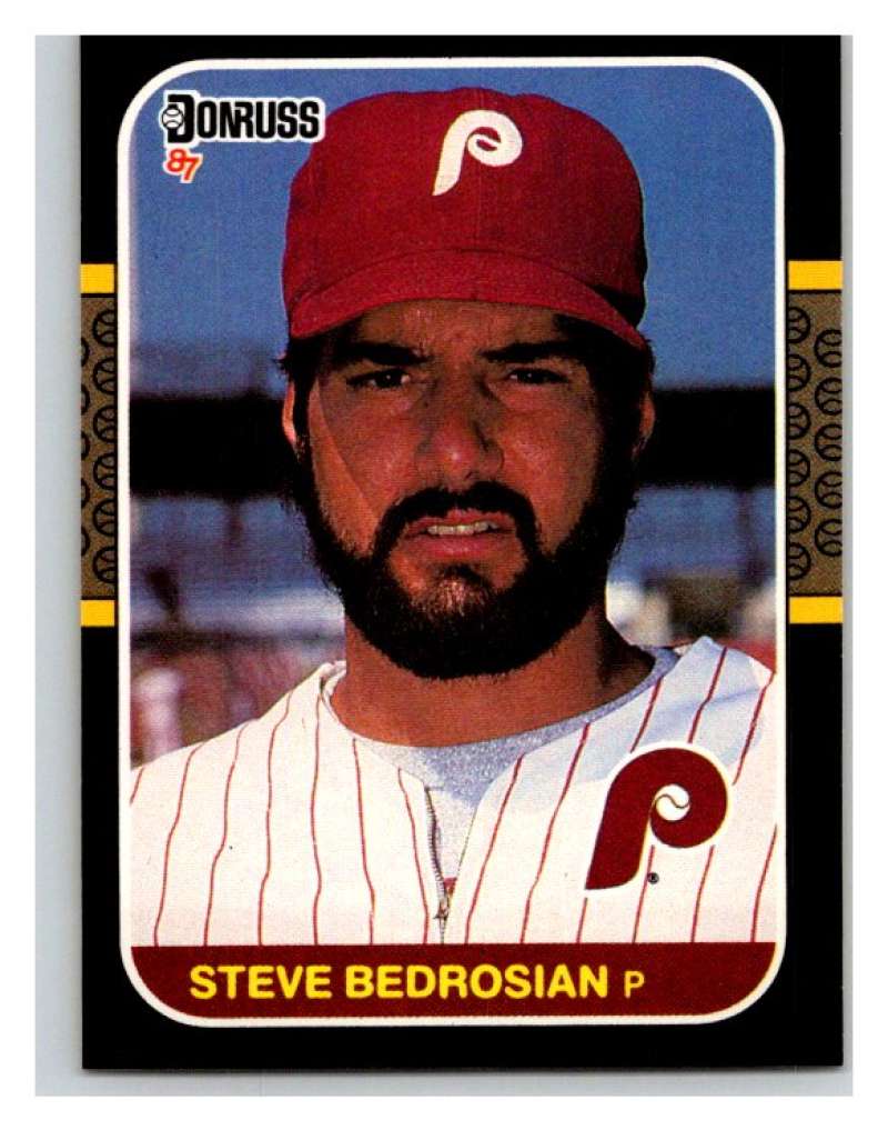 1987 Donruss #185 Steve Bedrosian Phillies MLB Mint Baseball Image 1