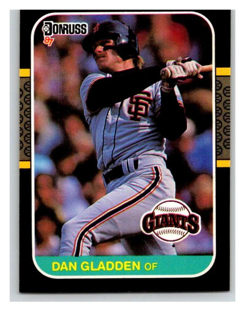1987 Donruss #189 Dan Gladden Giants MLB Mint Baseball Image 1