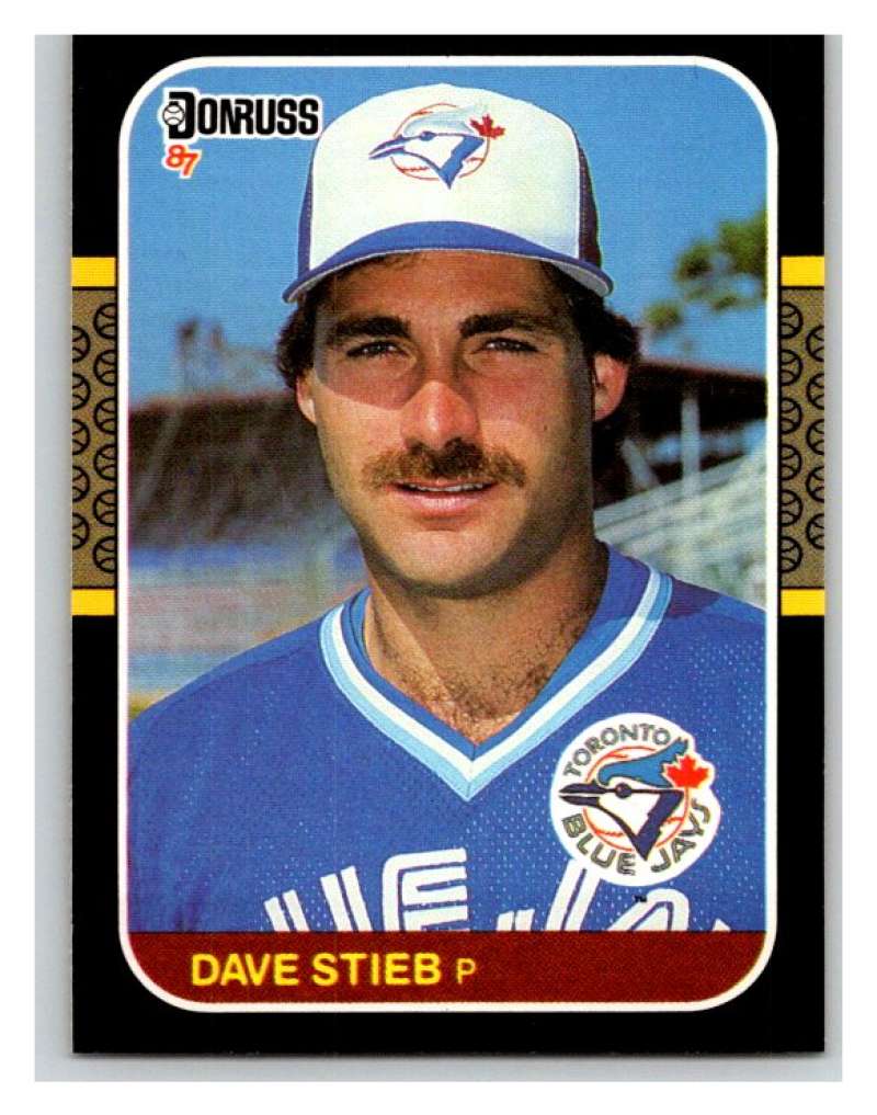 1987 Donruss #195 Dave Stieb Blue Jays MLB Mint Baseball Image 1