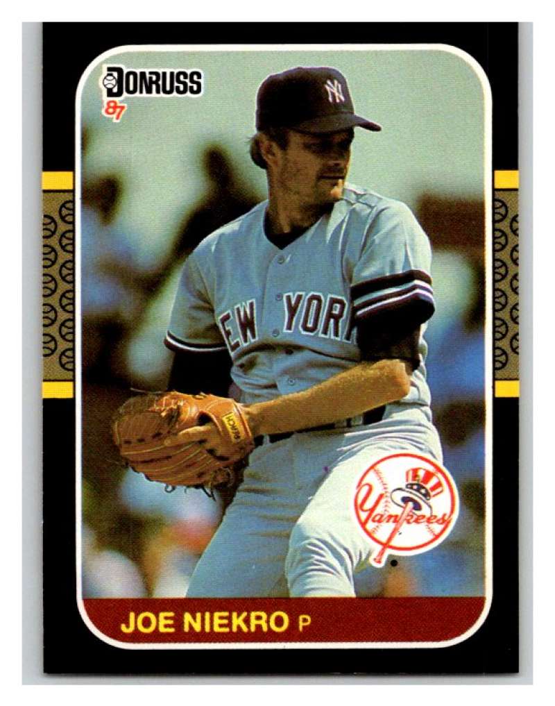 1987 Donruss #217 Joe Niekro Yankees MLB Mint Baseball Image 1