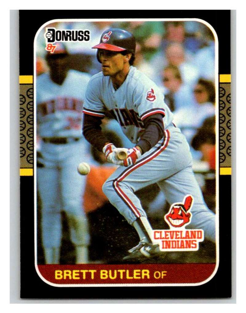 1987 Donruss #219 Brett Butler Indians MLB Mint Baseball Image 1