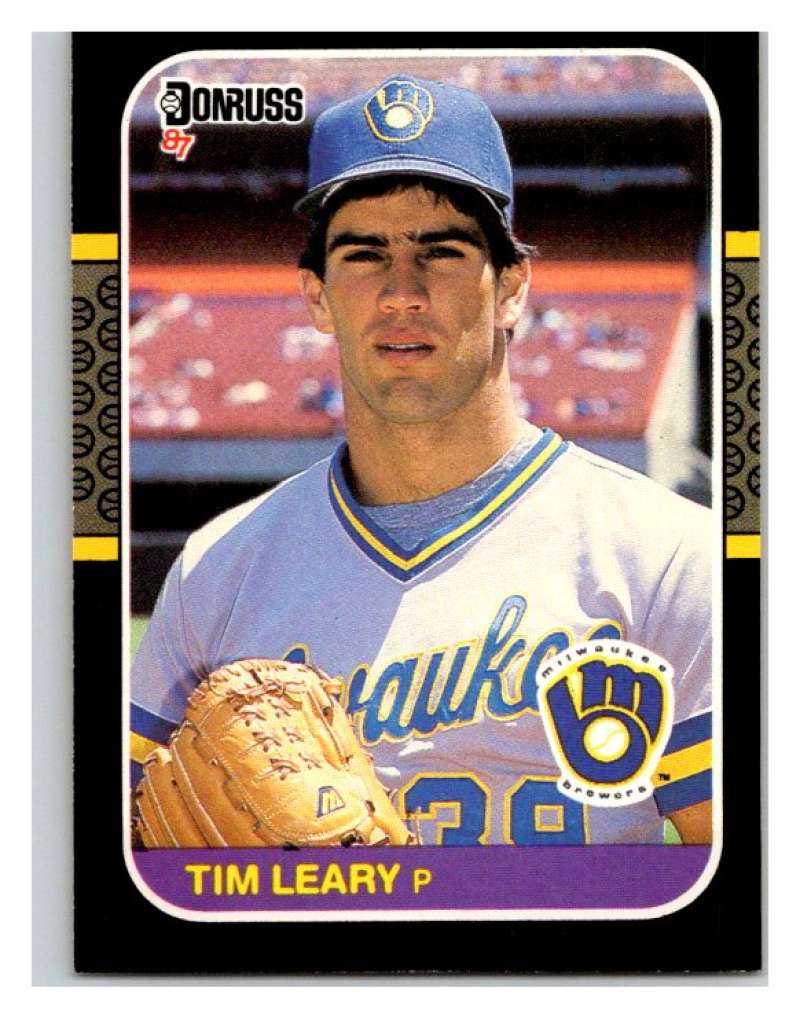 1987 Donruss #232 Tim Leary Brewers MLB Mint Baseball Image 1