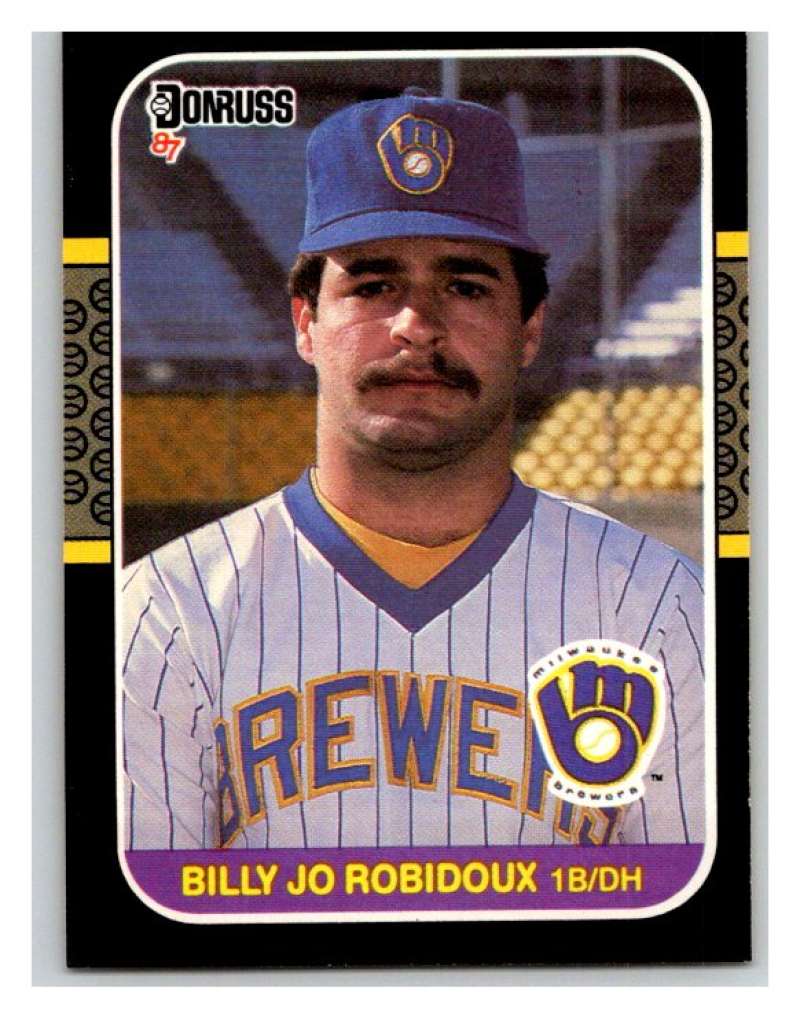 1987 Donruss #240 Billy Joe Robidoux Brewers MLB Mint Baseball Image 1