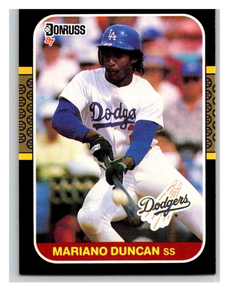 1987 Donruss #253 Mariano Duncan Dodgers MLB Mint Baseball Image 1