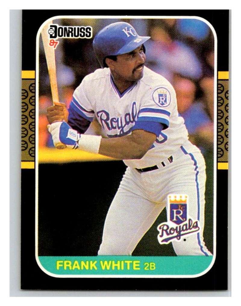 1987 Donruss #255 Frank White Royals MLB Mint Baseball Image 1