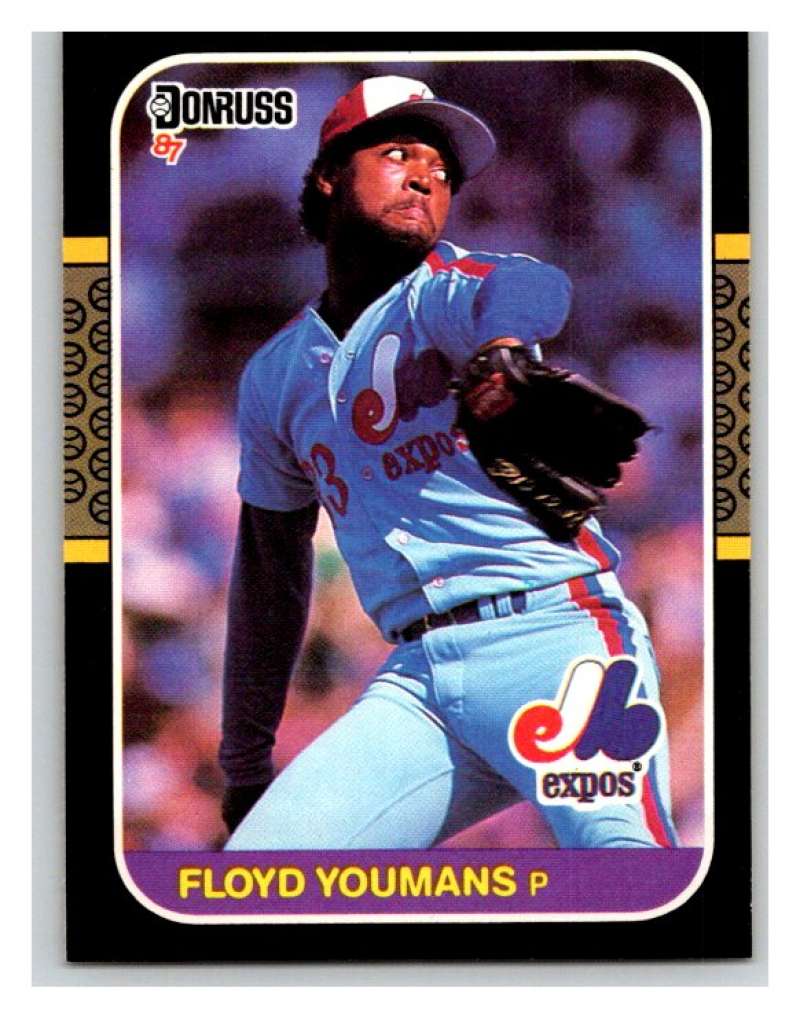 1987 Donruss #257 Floyd Youmans Expos MLB Mint Baseball Image 1