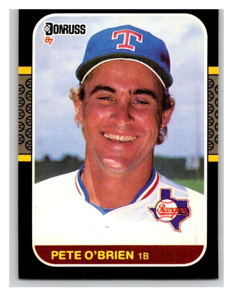 1987 Donruss #259 Pete O'Brien Rangers MLB Mint Baseball Image 1