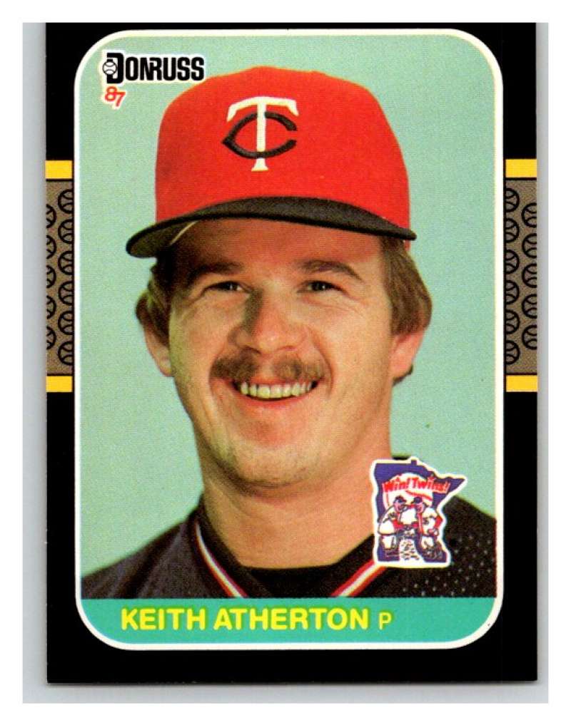 1987 Donruss #272 Keith Atherton Twins MLB Mint Baseball Image 1