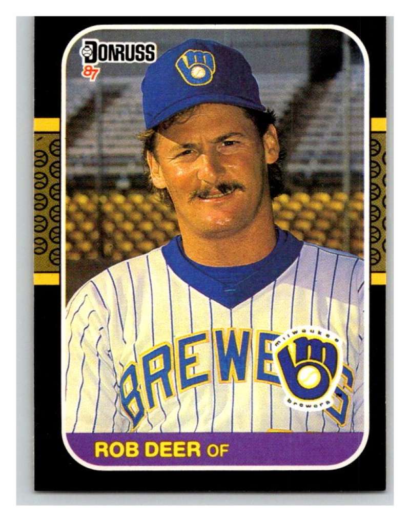 1987 Donruss #274 Rob Deer Brewers MLB Mint Baseball Image 1