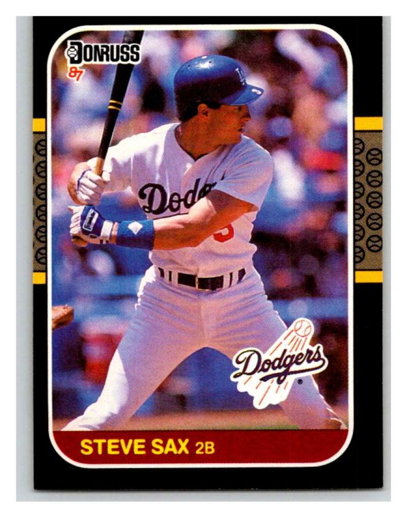 1987 Donruss #278 Steve Sax Dodgers MLB Mint Baseball Image 1