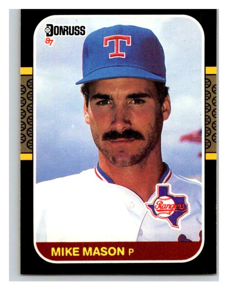 1987 Donruss #284 Mike Mason Rangers MLB Mint Baseball Image 1