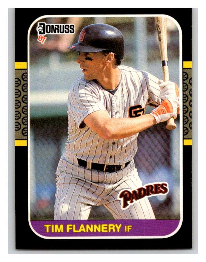 1987 Donruss #287 Tim Flannery Padres MLB Mint Baseball Image 1