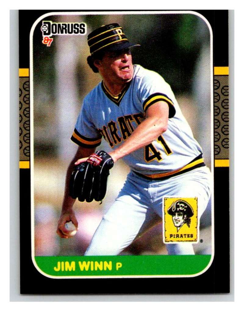 1987 Donruss #312 Jim Winn Pirates MLB Mint Baseball Image 1