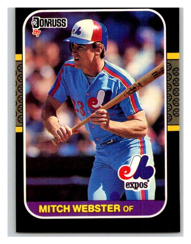 1987 Donruss #335 Mitch Webster Expos MLB Mint Baseball Image 1