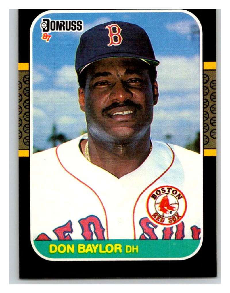 1987 Donruss #339 Don Baylor Red Sox MLB Mint Baseball Image 1