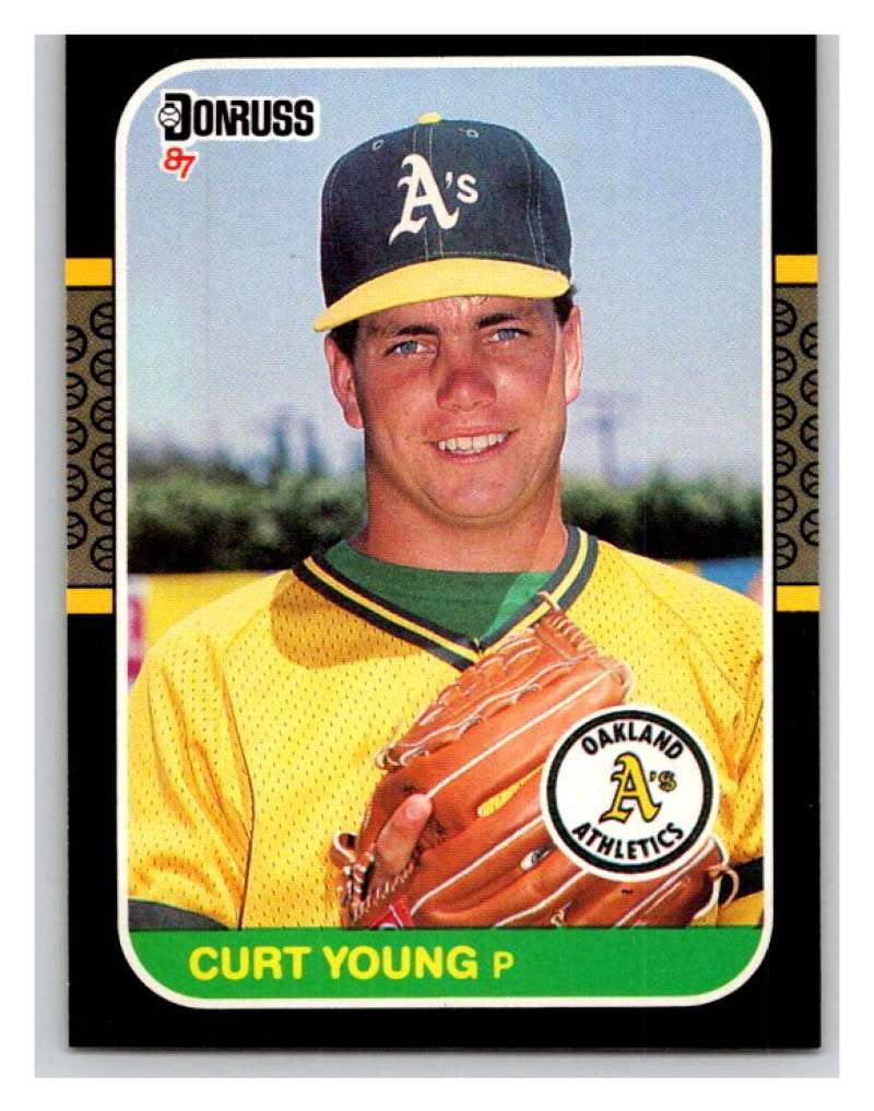 1987 Donruss #344 Curt Young Athletics MLB Mint Baseball Image 1