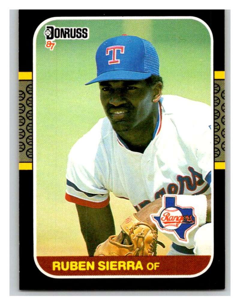 1987 Donruss #346 Ruben Sierra RC Rookie Rangers MLB Mint Baseball Image 1