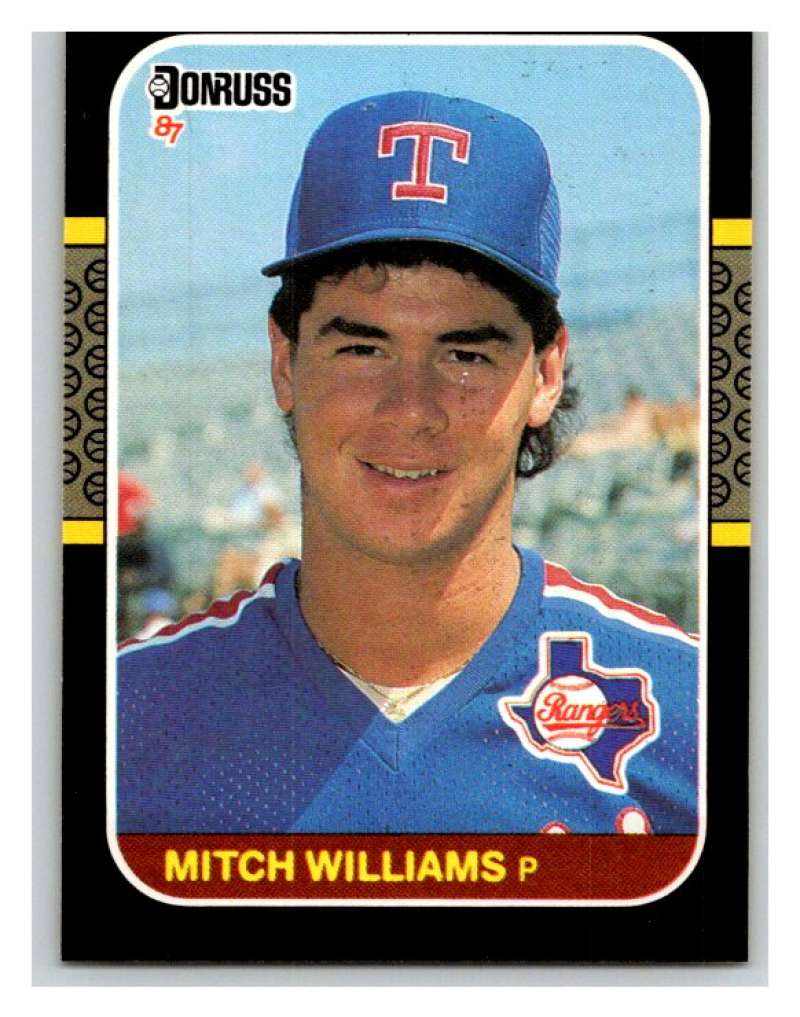 1987 Donruss #347 Mitch Williams RC Rookie Rangers MLB Mint Baseball Image 1