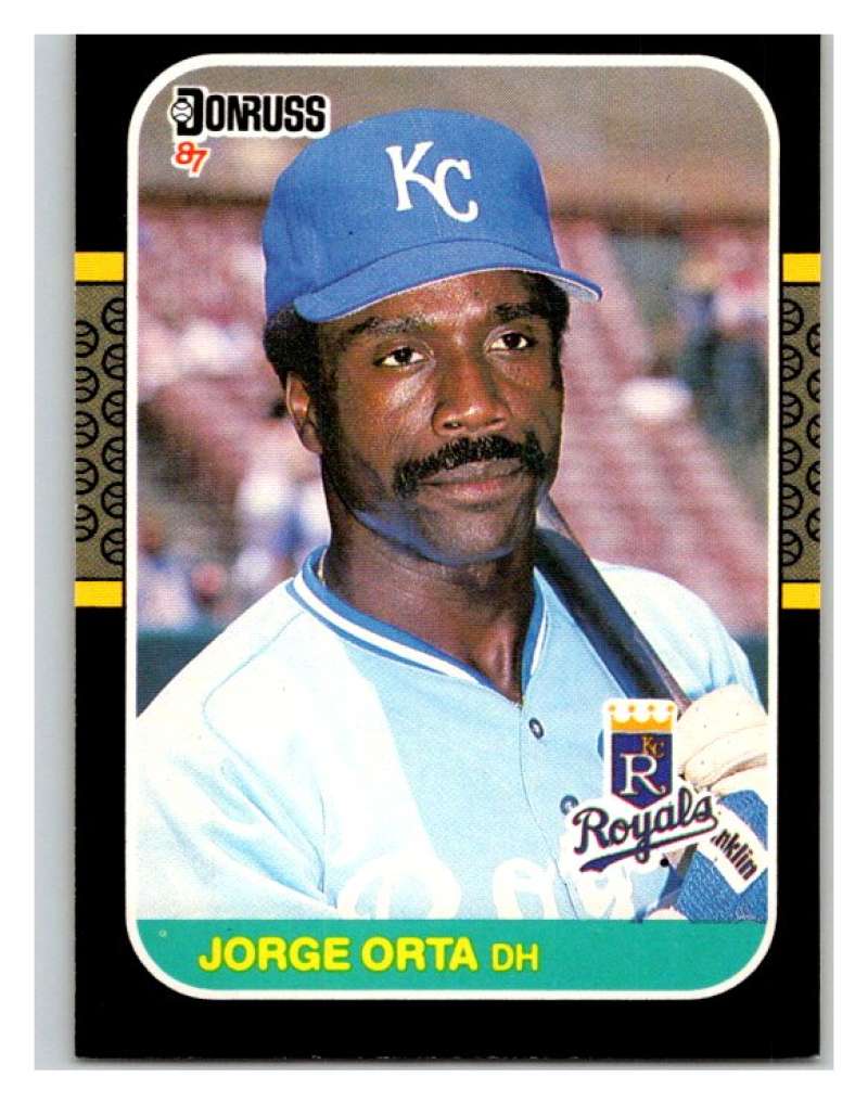 1987 Donruss #348 Jorge Orta Royals MLB Mint Baseball Image 1