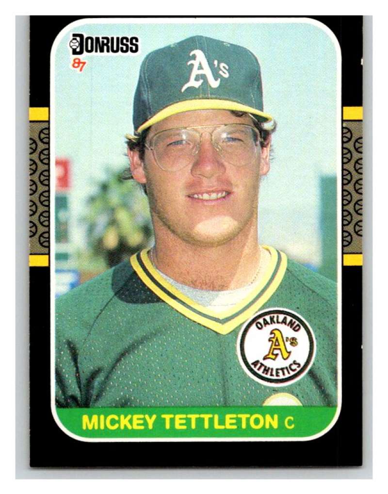 1987 Donruss #349 Mickey Tettleton Athletics MLB Mint Baseball Image 1