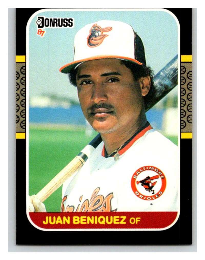 1987 Donruss #371 Juan Beniquez Orioles MLB Mint Baseball Image 1