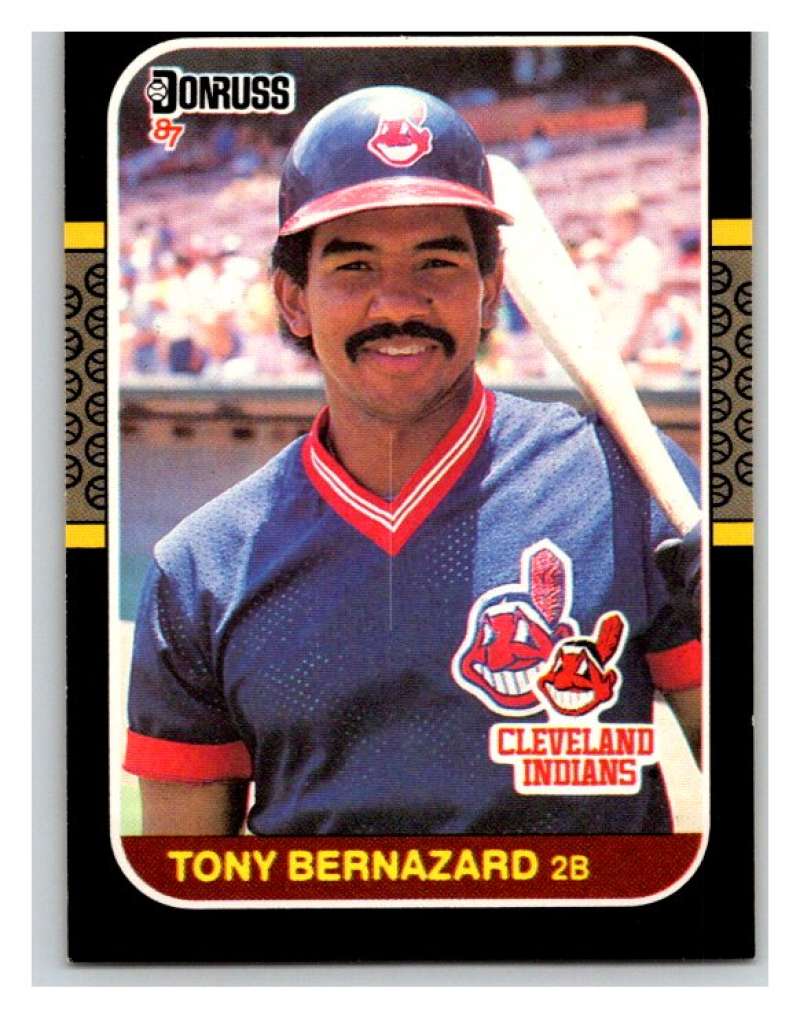1987 Donruss #377 Tony Bernazard Indians MLB Mint Baseball Image 1