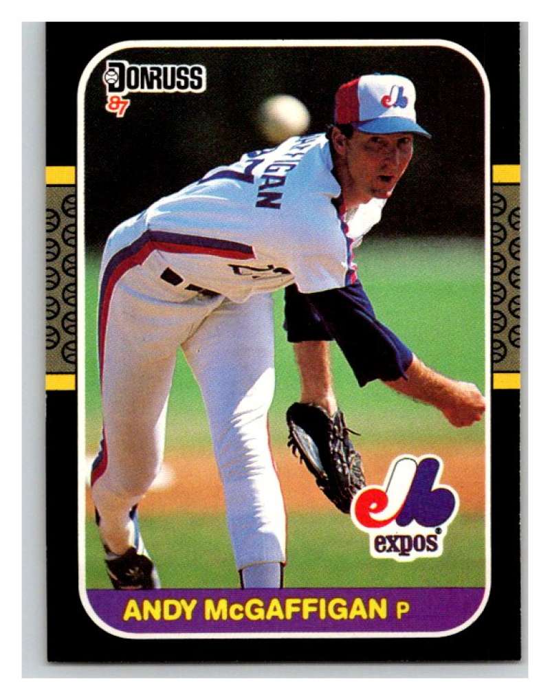 1987 Donruss #380 Andy McGaffigan Expos MLB Mint Baseball Image 1
