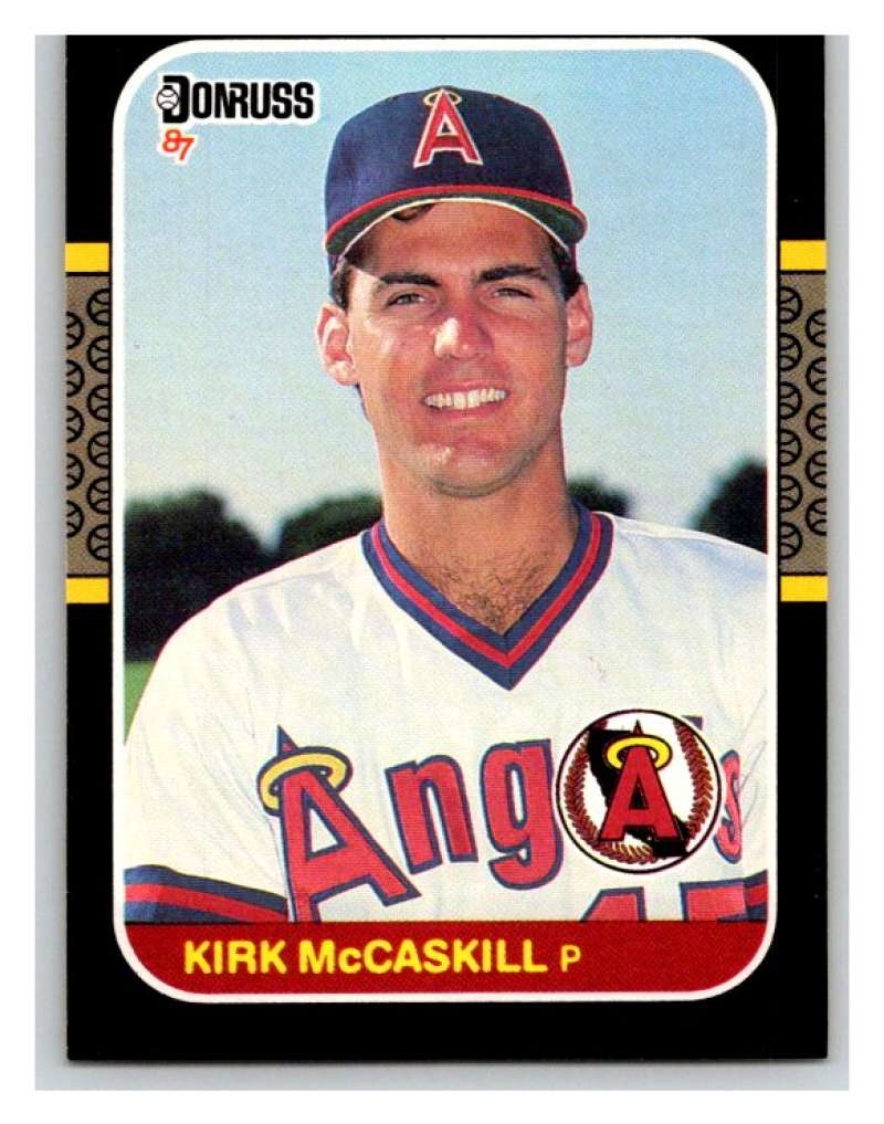 1987 Donruss #381 Kirk McCaskill Angels MLB Mint Baseball Image 1