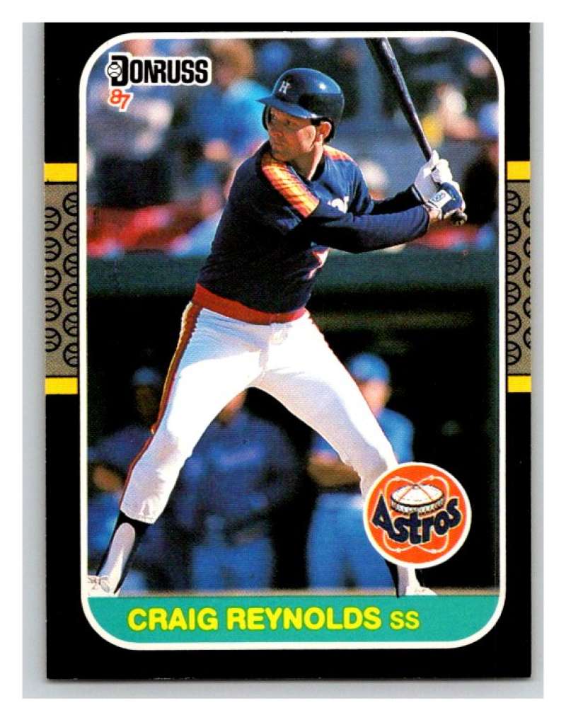 1987 Donruss #384 Craig Reynolds Astros MLB Mint Baseball Image 1