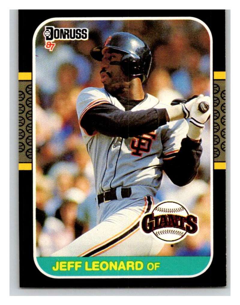 1987 Donruss #391 Jeffrey Leonard Giants MLB Mint Baseball Image 1
