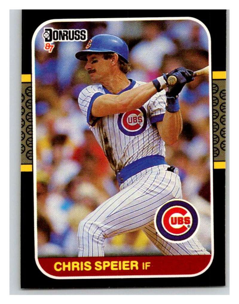 1987 Donruss #392 Chris Speier Cubs MLB Mint Baseball Image 1