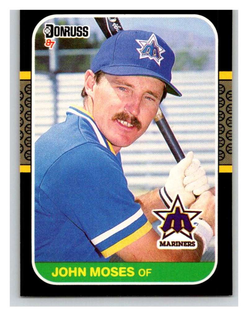 1987 Donruss #393 John Moses Mariners MLB Mint Baseball Image 1