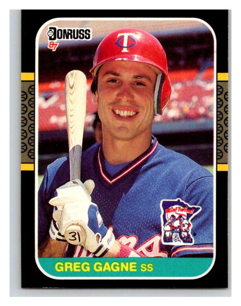 1987 Donruss #395 Greg Gagne Twins MLB Mint Baseball Image 1