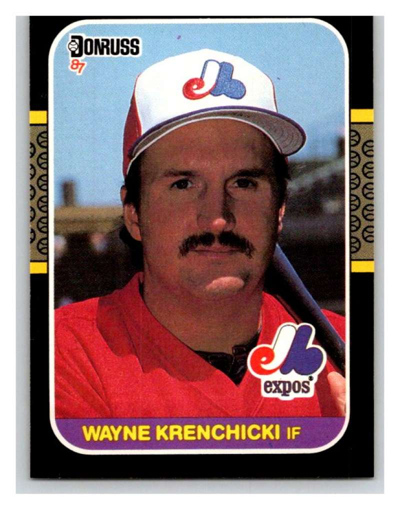 1987 Donruss #406 Wayne Krenchicki Expos MLB Mint Baseball Image 1